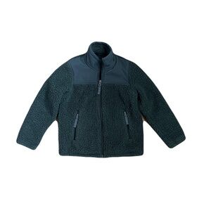 Boys 32 Degrees Gray Sherpa Full Zip Fleece - Size XS (5/6)